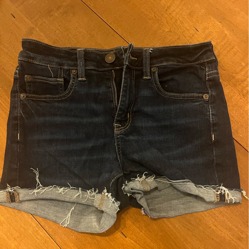 American Eagle Dark Blue High Rise Shortie